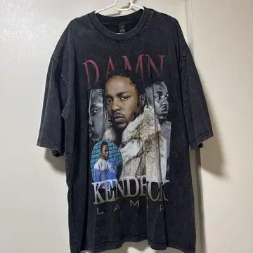 Kendrick Lamar Damn 래퍼 T셔츠