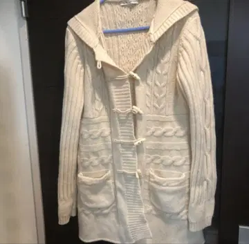 LAURA ASHLEY 아이보리 더플 코트