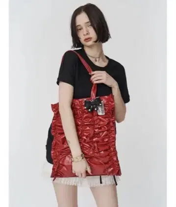 jouetie 리본 개더 토트백