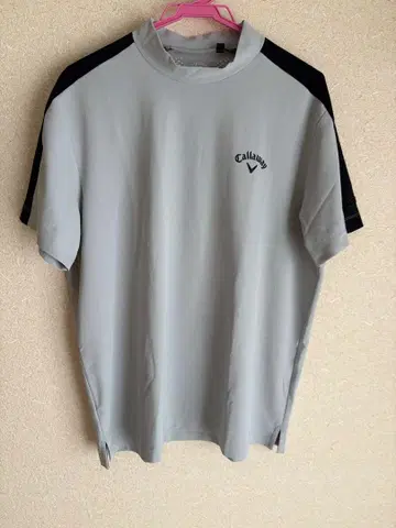 Callaway 그레이 블랙 모크넥 셔츠