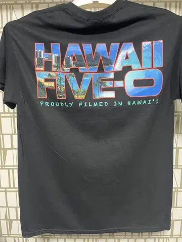 Hawaii Five-O 필름 크루 블랙 티셔츠 M 사이즈 미사용품