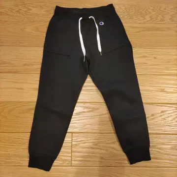 Champion 블랙 조거 팬츠 M