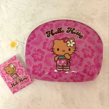 산리오 토코나츠 바캉스 햇볕에 탄 키티 파우치 히비스커스