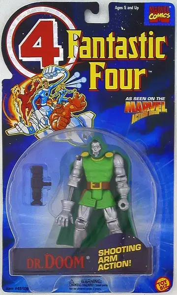 TOYBIZ (액션 피규어) 닥터 둠 / 슈팅 암 액션 5인치