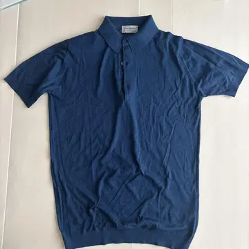 JOHN SMEDLEY 네이비 피케 셔츠 S