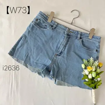 카이 청바지 숏팬츠 FLASH 면 블루 계열 미니 [ W73 ]