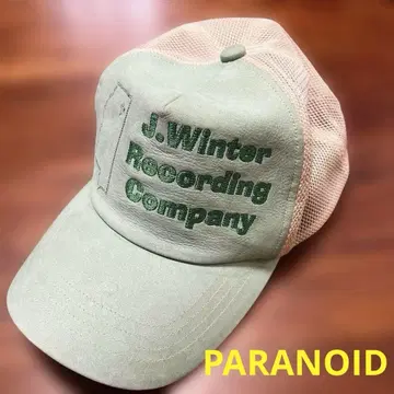 PARANOID 캡 가죽 연한 녹색 파라노이드