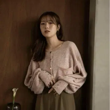 mideal gritter knit cardigan