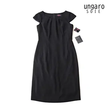 도쿄 소와르 ungaro 고급 블랙 포멀 원피스 반팔 일본제