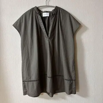 UNITED ARROWS 슬리브리스 셔츠 카키