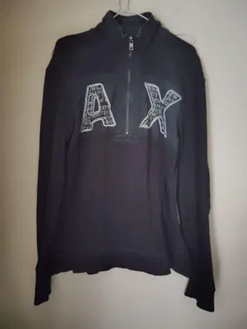 Armani Exchange 블랙 집업 후드티 S