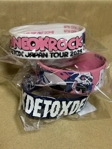 원오크락 DETOXJAPAN 투어 러버 밴드 ABC 세트 미개봉 새상품