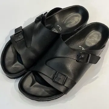 BIRKENSTOCK 취리히 애로우즈 별주 가죽 39 블랙
