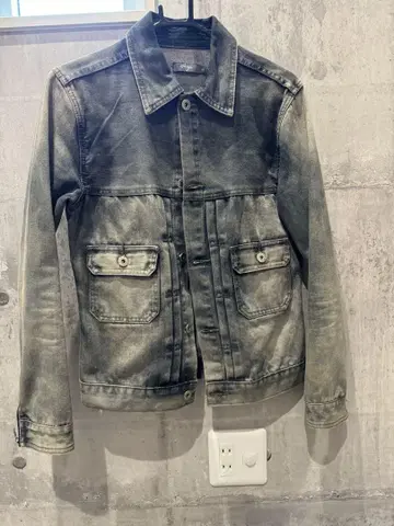 남성용 G 데님 숏 기장 아메카지 슬림