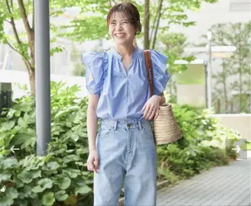새상품급 선착순 spick and span 플레어 슬리브 스키퍼 블라우스