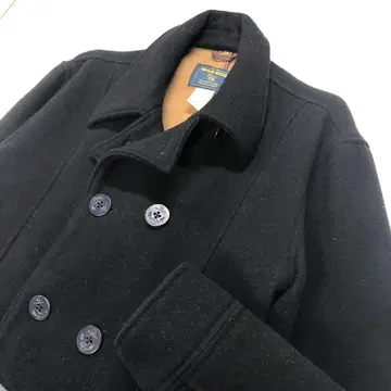 울 리치 피코트 블랙 남성용 M