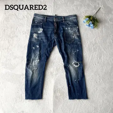 DSQUARED2 크롭 데님 팬츠 데미지 가공 7부 기장 50