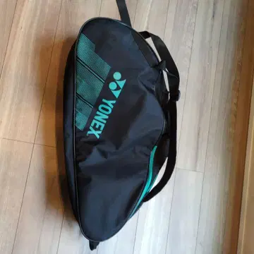 YONEX 라켓 백 블랙/파랑 스트라이프 디자인