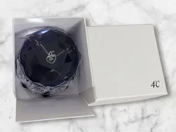 4C 하트 모양 참 목걸이
