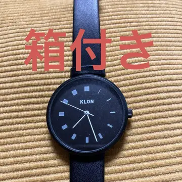 KLON 블랙 아날로그 손목시계