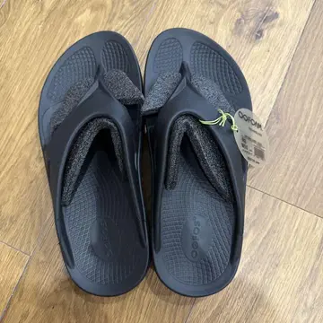 OOFOS Ooriginal 리커버리 플립플랍 블랙 27cm