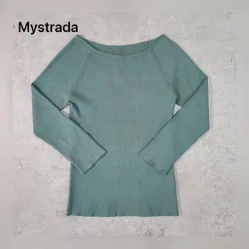 [새상품급] Mystrada 마이스트라다 보트넥 리브 니트 M