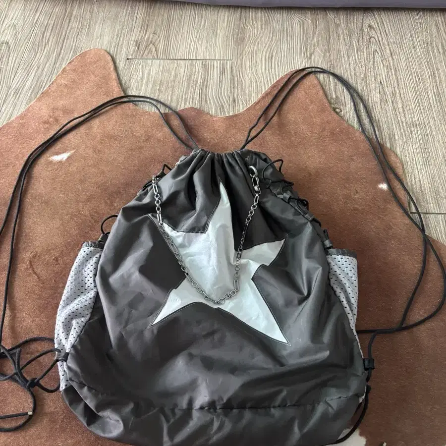 Nuyet】Star gym sack _ light grey NUYET Gym Sack on Bunjang