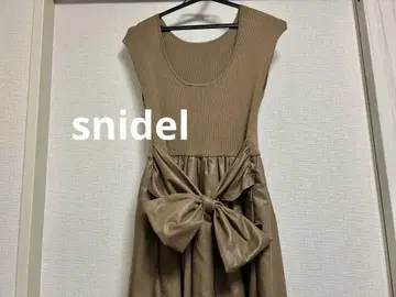 [ snidel ] 브라운 원피스