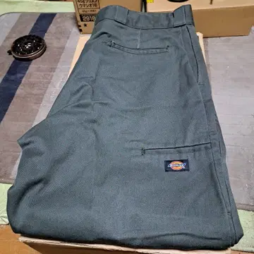 Dickies 더블니 워크 팬츠 다크 그린 40 X 30