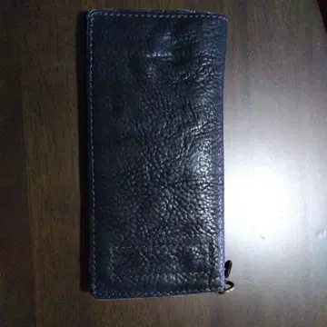 미사용 TOUGH JEANS 다크 브라운 가죽 장지갑