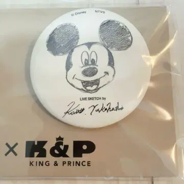 MICKEY x King & Prince 캔뱃지 타카하시만 1개