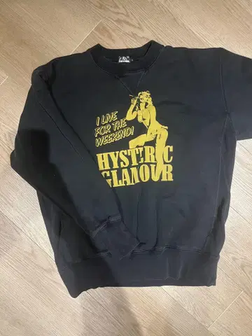 HYSTERIC GLAMOUR 블랙 트레이너 L 사이즈