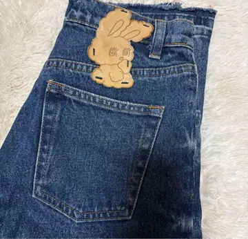 MOUSSY foxy illustrations 데님 청바지