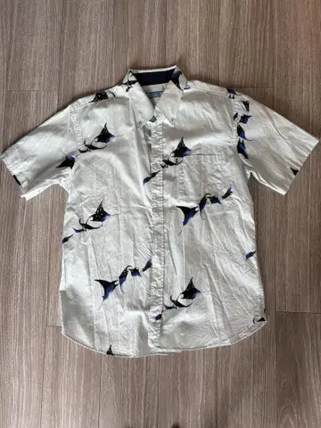 Ocean Blue Majun 알로하 셔츠 L 사이즈