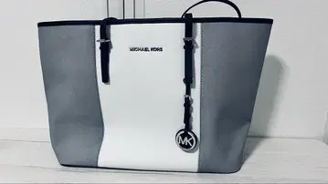MICHAEL KORS 토트백 그레이/화이트