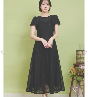 블랙 레이스 롱 드레스 노엘라 원피스