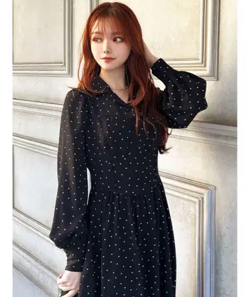 RESEXXY 오픈 카라 코르셋 셔츠 원피스