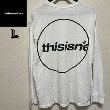 네바자 thisisneverthat 롱T 화이트 L 남성용