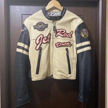 야마하 (YAMAHA) Jet Rod 가죽 라이더 자켓 L