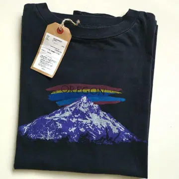 REMI RELIEF 레미 릴리프 별주 빅 프린트 티셔츠 OREGON