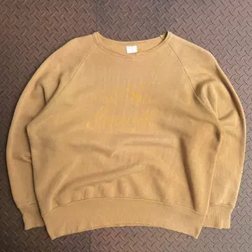 60s CANADA/USA VTG 맨투맨 머스타드 동일 컬러 프린트