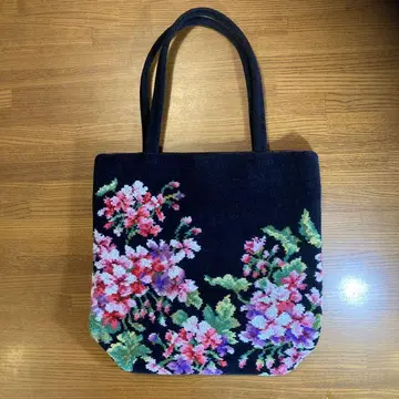 페일러 백 (꽃무늬 토트백 블랙)
