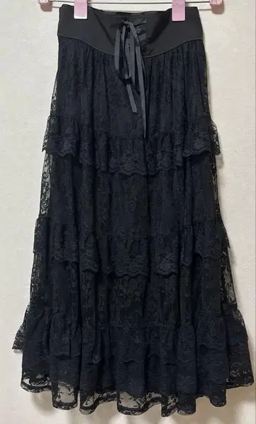 axes femme 롱 스커트 블랙