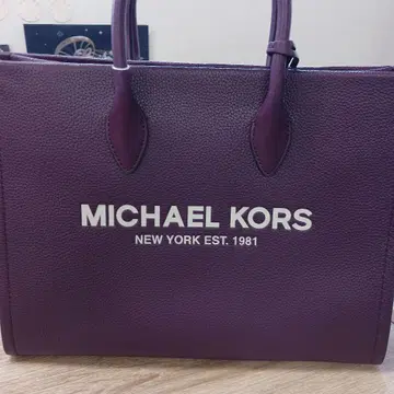MICHAEL KORS 퍼플 토트백