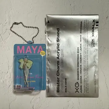 XG 2025 시즌 그리팅 블리스터 참 아크릴 스탠드 MAYA 마야