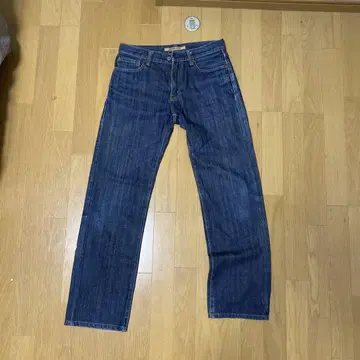 스트레이트 데님 30인치 다크 블루