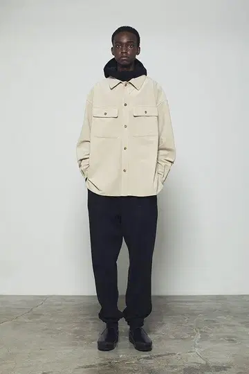 THE RERACS 베이지 CPO 셔츠 자켓