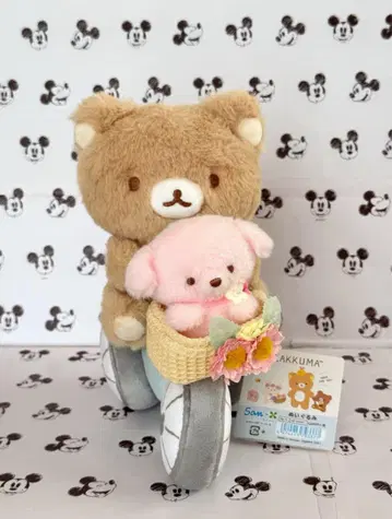 리락쿠마 마르쉐 마르쉐노코이누 자전거 봉제 인형