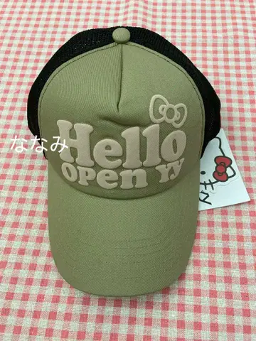 Hello OPEN Yy 트래커 캡 카키