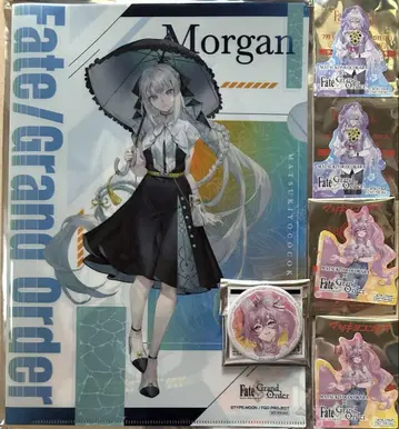 FGO 마츠키요 콜라보 클리어 파일 캔뱃지 스티커